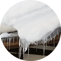 雪が一気に落ちる